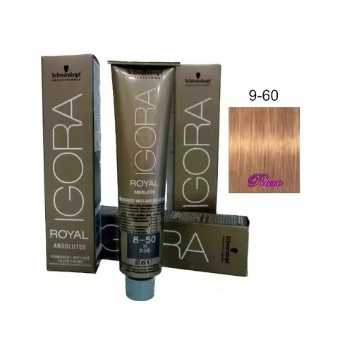 Tinte Igora Royal Absolutes 9-60 Rubio Muy Claro Marron Natural 60 ml. Schwarzkopf - 1