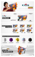 XSHOT - Lanzadora SKINS DREAD SONIC. Con Alcance de 27 Metros y 12 Dardos  ¡Prepárate para la Máxima Batalla! - details 0