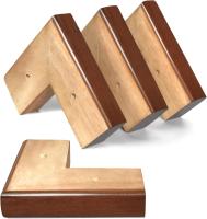 AORYVIC Soporte De Cama De Madera 2 Pulgadas Pies De Sofá Para Muebles Juego De 4 Pies De Mesa L Leg Set De Madera Sólida - details 3