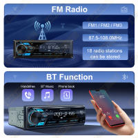 Reproductor De Música Para Coche Con Pantalla LED Y Controles Remotos USB FM Radio Tuner 1din AUX Input Bluetooth Y Pantalla LED - details 6
