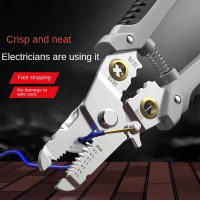 Alicates Multifuncionales Para Desnudar Cables De Electricista Industrial De Grado Superior Cortador De Alambre Herramienta Especializada - details 2