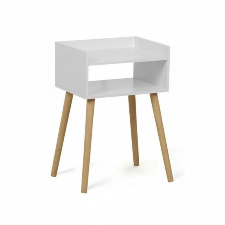 Mesitas de Noche MOBLEKIT Madera y Metal - Diseño Nórdico/Industrial