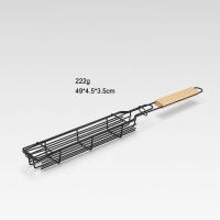 Cage De Barbecue De Madera Al Aire Libre Para Carne Y Verduras Con Mango De Barra Para Camping Herramientas De Picnic - details 7