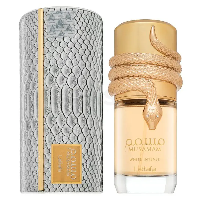 Perfume Árabe 100% Original Lattafa Musamam White Intense EDP Unisex 100ml | Fragancia Exclusiva y Sofisticada con Notas de Almizcle, Ámbar y Especias | Aroma Intenso, Duradero y Elegante | Perfume de Lujo Inspirado en la Tradición Oriental - 1