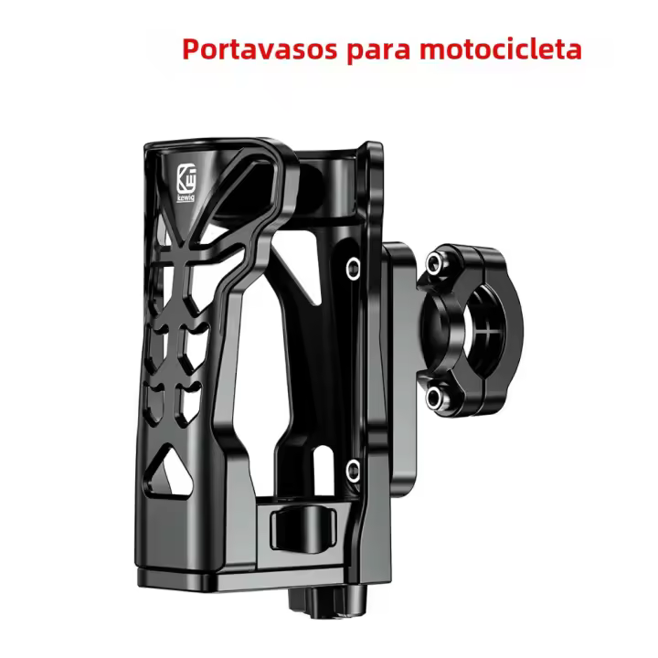 Soporte De Botella Para Motocicleta 360° Giratorio Accesorio Universal Para Bebidas Montaje En Manillar De Motocicleta - 1