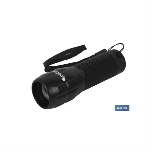 Cofan Linterna Led Aluminio Zoom Led 120lm Ø3 X12 Cm - Potente - 1