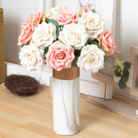 Rosa De Seda Artificial De 43CM Decoración Para Vaso De Sala De Estar Casa Decoración De Boda Corona Falsa Para Novia - details 0