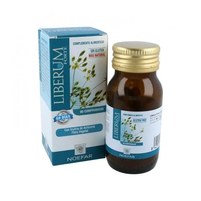 Noefar Liberum Forte - Suplemento para Regularidad Intestinal con Boldo y Aloe (80 Comprimidos) - 1
