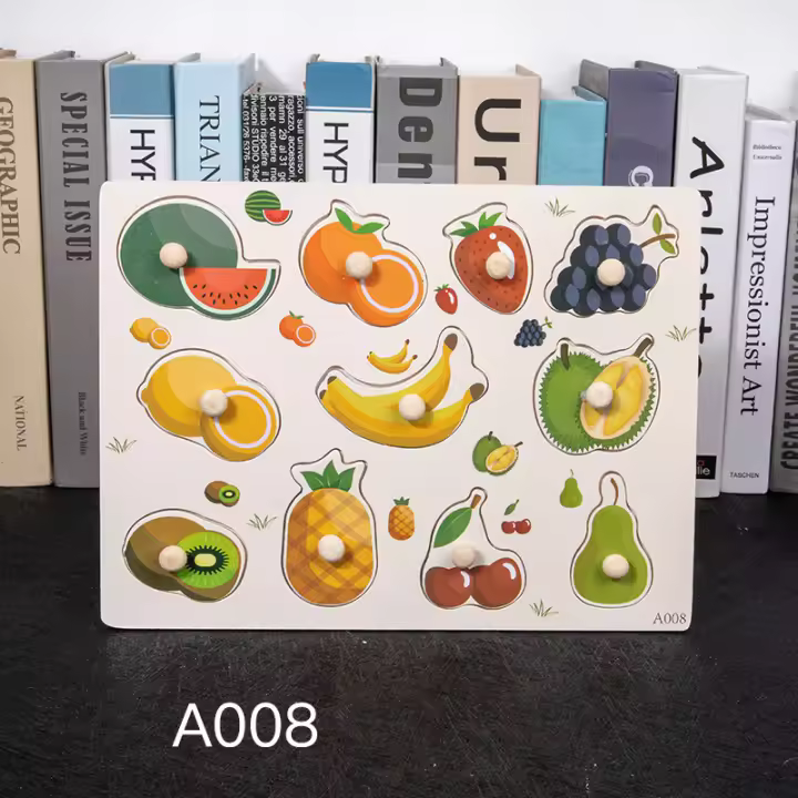Juegos De Montessori Para Niños Madera Alfabeto Educativo Juguetes 3D Puzle Para Niños Y Niñas Regalo De Escuela Preescolar - 1