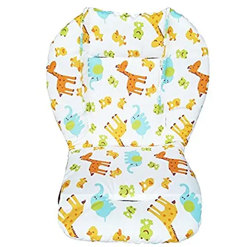 Funda de cojín para asiento de silla alta para bebé, animal, transpirable - 1