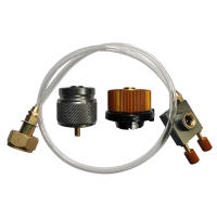 Adaptador De Recarga De Gas Para Estufa De Gas Al Aire Libre Europeo Hiking Camping Burner Puente Tarjeta Tipo Largo Y Plano Conector De Acoplador De Estufa De Gas - details 0