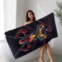 Toalla De Baño Grande Y Absorbente De Microfibra D-Deadpool Y W-Wolverine 2023 Para Playa Y Piscina Secado Rápido Tamaño 76x182 Cm - details 8