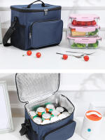 Bolsa De Almuerzo Grande De Tela Oxford Reforzada Portátil Con Aislamiento Para Picnic Al Aire Libre Estudiante Bolsa De Comida - details 11