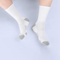 5 Pares De Calcetines Deportivos Para Hombre Calcetines De Calf Performance Algodón Poliéster Espandex Transpirables Para Correr Y Actividades Al Aire Libre - details 7