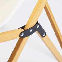 Silla plegable de camping Aktive estilo Glamping, de algodón y aluminio, peso máx. 110 kg., Medidas 58x61x73cm. - details 5