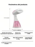Nueva Hierba De Vapor Para Ropa 1500W Portátil Limpiador De Vapor 300ML Eléctrico Para El Hogar Eliminador De Pulgas Mano - details 10