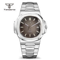 Reloj Automático Tandorio Cuadrado 40mm Para Hombre Acero Inoxidable NH35 Multicolor Dial Cristal De Zafiro Fecha Luminoso Mecánico De Pulsera - details 25