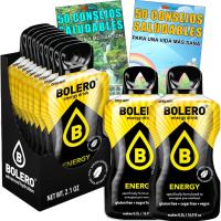 Lote Bebida Bolero (24 x 7 Gr) Sabor ENERGY KOLA Hidratante con Vitamina C, Sin Azúcar + Tarjeta con 100 Consejos Saludables y Vida Sana x WikiMark (24 Sobres + Tarjeta 100 Consejos, ENERGY) - details 0