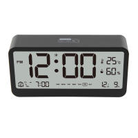 Reloj Digital 8001-EN Con Mostrador De Temperatura Humedad Y Alarma De Doble Modo Visualización De Día Semana Y Mes - details 1