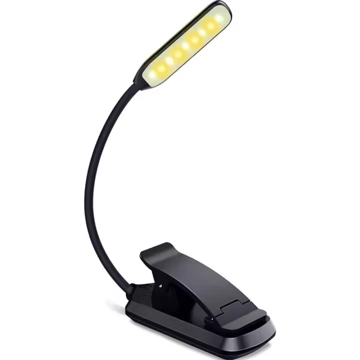 Lámpara de Lectura LED con Sensor Táctil y Atenuación Continua, Negro - 1