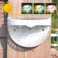 Lámpara Solar LED Para Valla Exterior Impermeable Luz De Pared Para Jardín Camino Terraza Decorativa Blanca Cálida Instalación Auto-contenida Fuente De Energía Solar - details 4