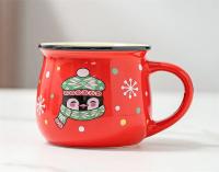 Taza De Cerámica De 350ML Regalo De Navidad Con Diseño De Santa Y Ciervo Taza De Café Grande Para Oficina Y Hogar Taza De Leche Taza De Té - details 4