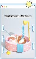 Cama De Gato Estilo Japonés Forma De Piscina Thermal Plush Desmontable Cuna Para Perro Bebé Funda De Silla De Baño Para Mascotas Tamaño 45x45x20cm Apto Para Gatos Y Pequeños Perros - details 2