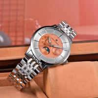 Reloj De Cuarzo Para Hombre PAGANI DESIGN 2025 Multifuncional 40MM Vidrio De Zafiro Resistente Al Agua 100M Fase Lunar Estilo Business - details 19
