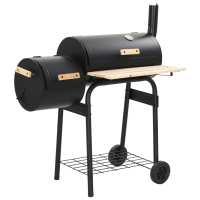 vidaXL Barbacoa clásica de carbón con ahumador - details 0