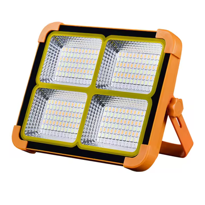 Luz De Sol Para Exteriores Recargable Farol De Inundación LED Con Reflectivo Proyector De Construcción Luz De Proyecto Recargable - 1