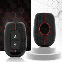 Funda De Llave De Coche De Silicona Para Dacia Duster Renault Scenic Master Dokker Sandero Logan Stepway Lodgy Chaqueta De Llave Con Llavero - details 0