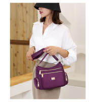 Bolso De Hombro Para Mujer Impermeable De Nylon Bolso Cruzado Estilo Casual Con Bolsillo Interior Y Cierre De Cremallera - details 5