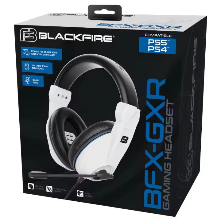 BLACKFIRE Auriculares Estéreo con Cable Gaming Headset BFX-GXR para PS5 y PS4 - 1