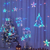Guirnalda LED De Navidad Cadena De Luces Faeirys Cortina Para Decoración De Hogar Año Nuevo Fiesta Boda Holiday - details 4