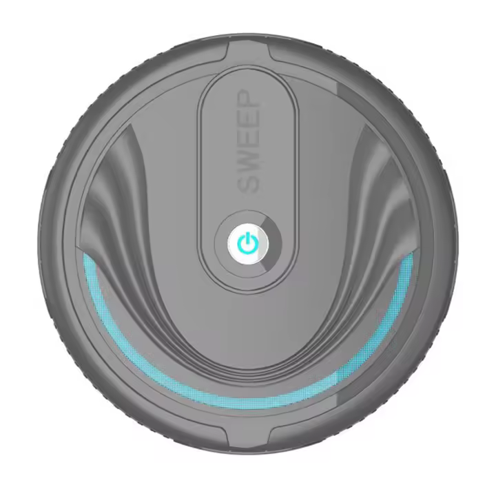 Aspiradora Robot Ligeramente Peso Inteligente Multimodo Mini Para Alfombras Bajas Pelo De Mascotas Suelos Duros APWIKOGER Black - 1