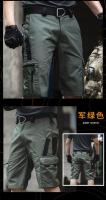 Pantalones Militar Verdes Para Hombres Estilo Safari Casual Shorts De Verano Multi Bolsillos Material COTON Y POLYESTER - details 13
