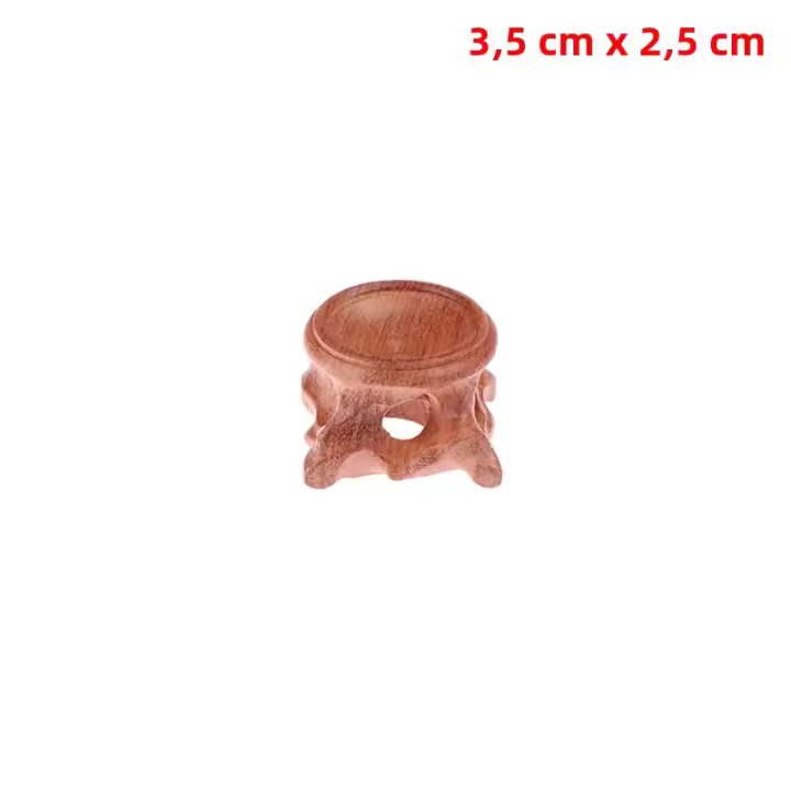 Base De Madera Para Cristal De Sfera Moderna Estilo Ácido Soporte Para Bola De Arena Piedra Decorativa Globos Del Mundo - 1