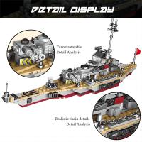 Bloques De Construcción De Barco Militar Para Niños Juguetes De Ciudades Para Niños Chicos Regalo De Navidad Bloques De Avión Y Barco De Guerra - details 2