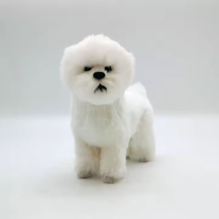 Muñeco De Peluche De Perro Realista Para Amantes De Los Animales Decoración De Lujo Para El Hogar Juguete De Perro Simulación - 1