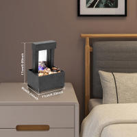 Fuente De Mesa Relajante Para Interiores Con Luz Y Operada Por USB/Batería Fuente De Agua Para Decoración De Escritorio Estilo Pastoral EU Plug - details 13
