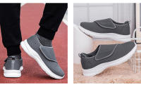 Zapatos De Caminar Para Mujer En Invierno Con Anchos Y Pies Enflados Ortopédicos Ajustables Confortables Diabéticos Con Cierre Hook & Loop Material De Suela De Goma - details 12