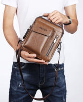 Bolso De Hombro Vintage Para Hombres Bolsos Cruzados Retro Con Cierre De Cremallera Bolsa De Mano De Nylon Para Occasiones Versátiles - details 31