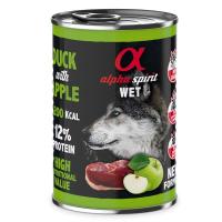 6 x 400 Gr  Alpha Spirit Comida Húmeda de Pato con Manzana Verde para Perros - details 1