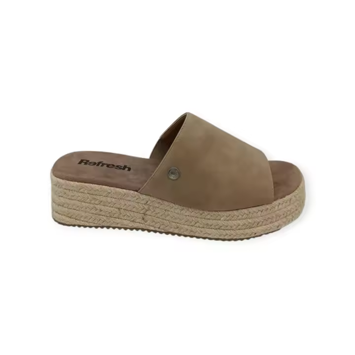 Sandalia plataforma taupe Refresh 170776 - 1