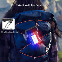 Linterna Solar Recargable Portátil Con Luz De Trabajo COB Y Farol De Buscaminas Para Camping Pesca Y Emergencias Luz De Luces Exteriores - details 7