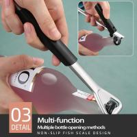 Pack 2 Abrelatas Manual Profesional – Abridor de Tarros y Botellas de Acero Inoxidable | Ajustable para Latas, Cervezas y Bebidas | Ideal para Camping y Viajes - details 2