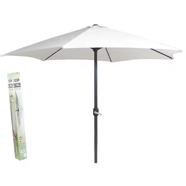 Sombrilla No-Brand Poliéster Antracita 247x300x300 Cm para Jardín y Terraza - 1