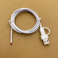 Cable De Carga Y Extensión USB Tipo C a 2 Pin 2 Cable Adaptador Conector DIY Para Reparación De Cordones 5V 2A PVC - details 6