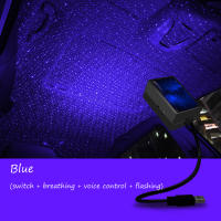 Luz De Techo LED Para Coche Proyector De Estrellas Nocturnas USB Control Por Voz Luz Galáctica Rotatable Para Dormitorio Fiesta - details 12