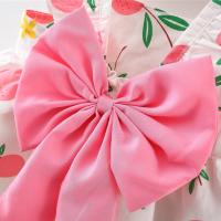 Vestido De Verano Para Niñas 0-3 Años Estilo Casual Con Volante Y Diseño De Pears Florido Manga Corta Tipo Halter Longitud De Pierna Vestido De Mujer - details 20